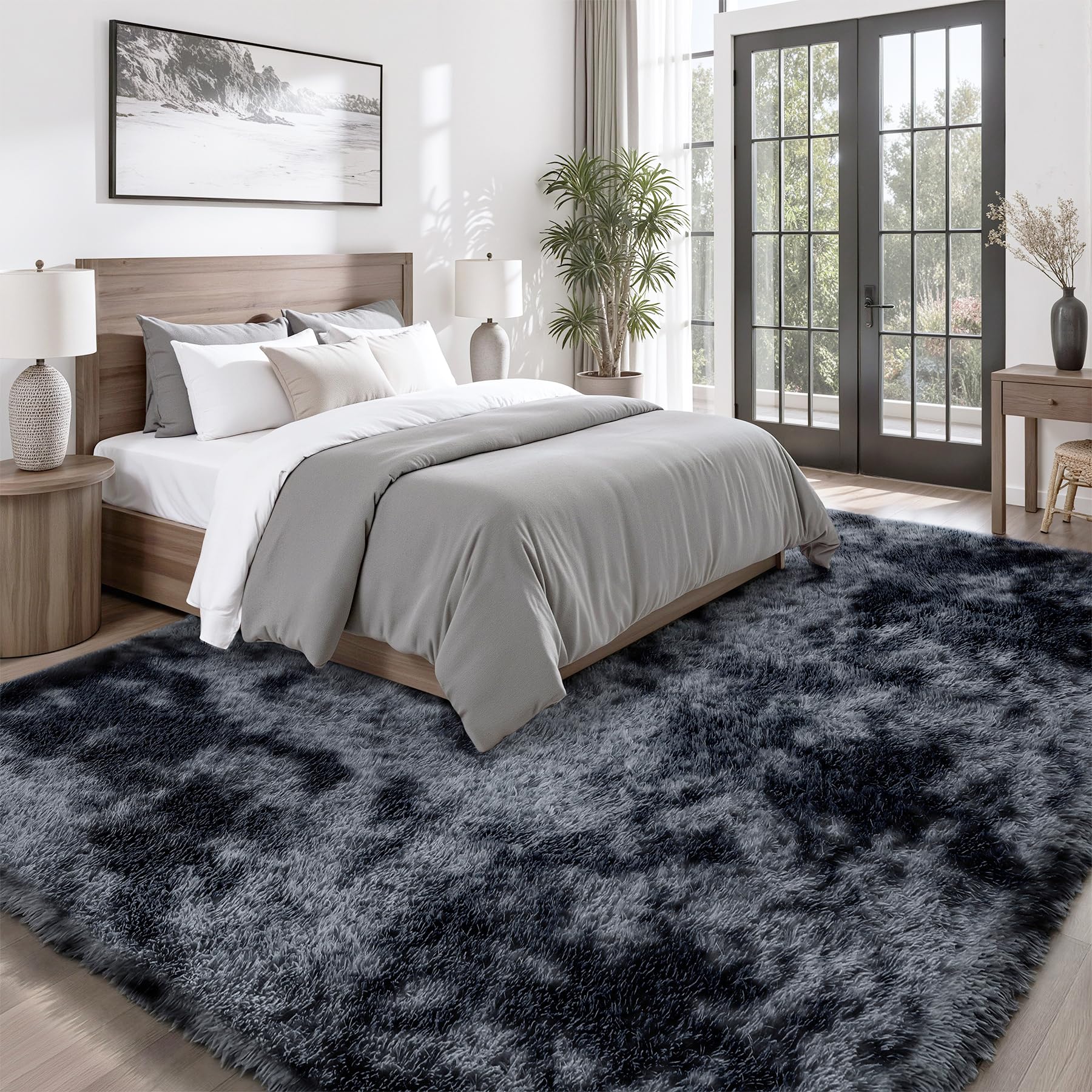 PLHXFR 8x10 rug showing non slip backing for safer play on wood tile and vinyl floors