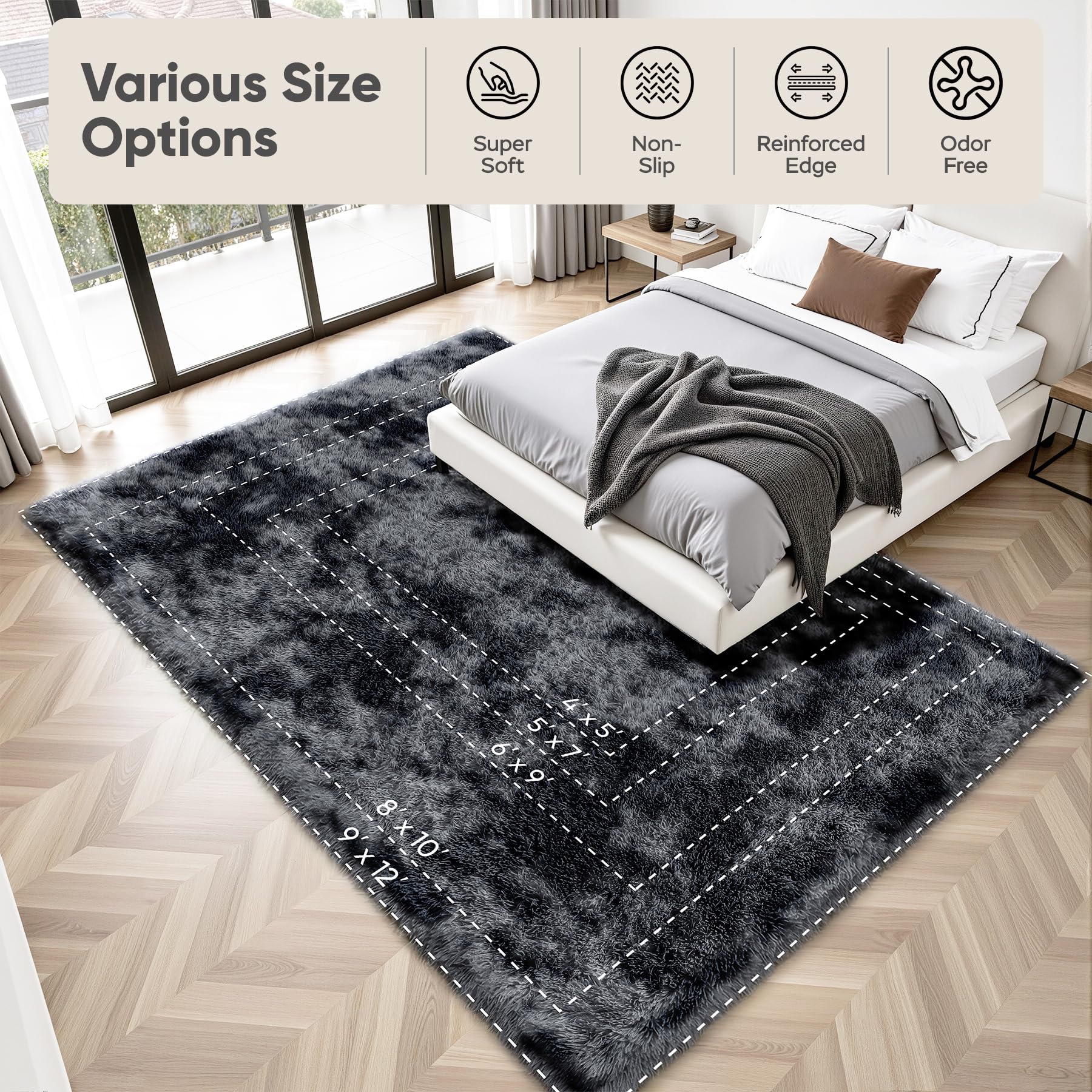 PLHXFR 8x10 rug fits living rooms bedrooms nurseries and playrooms