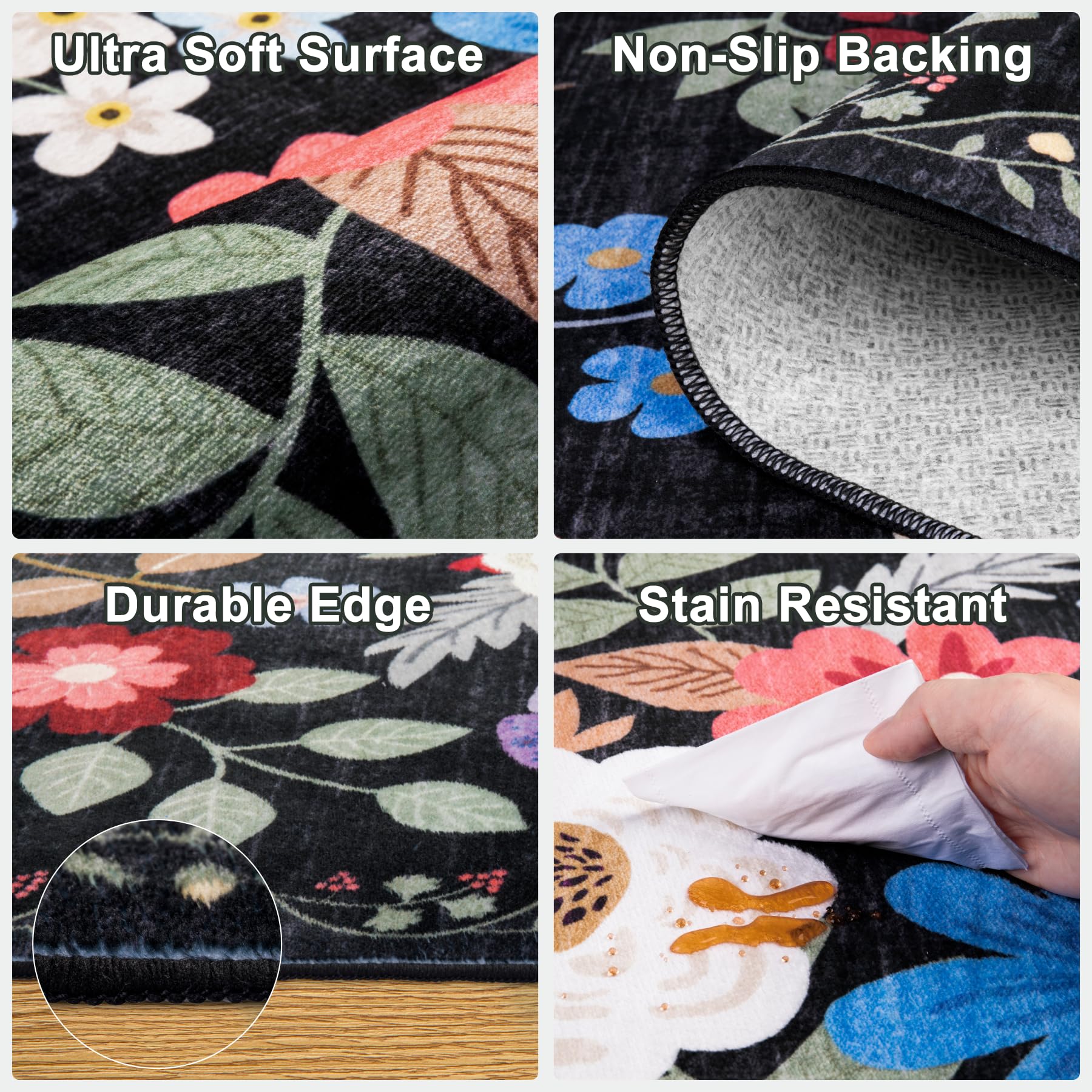 PLHXFR durable stitching 8x10 rug designed for high-traffic areas.