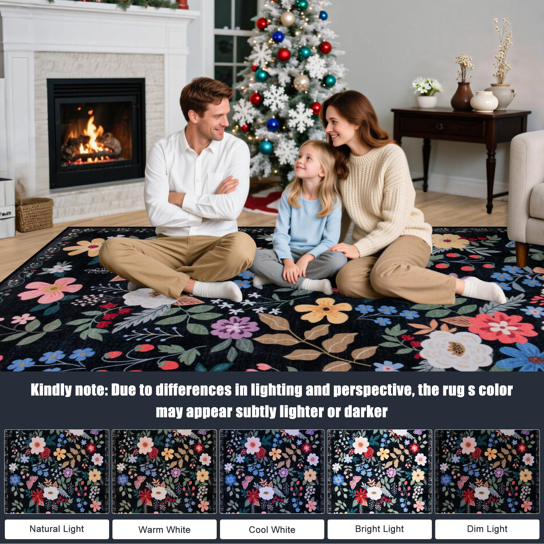 PLHXFR easy-cleaning 8x10 rug simplifies maintenance and quick refresh.