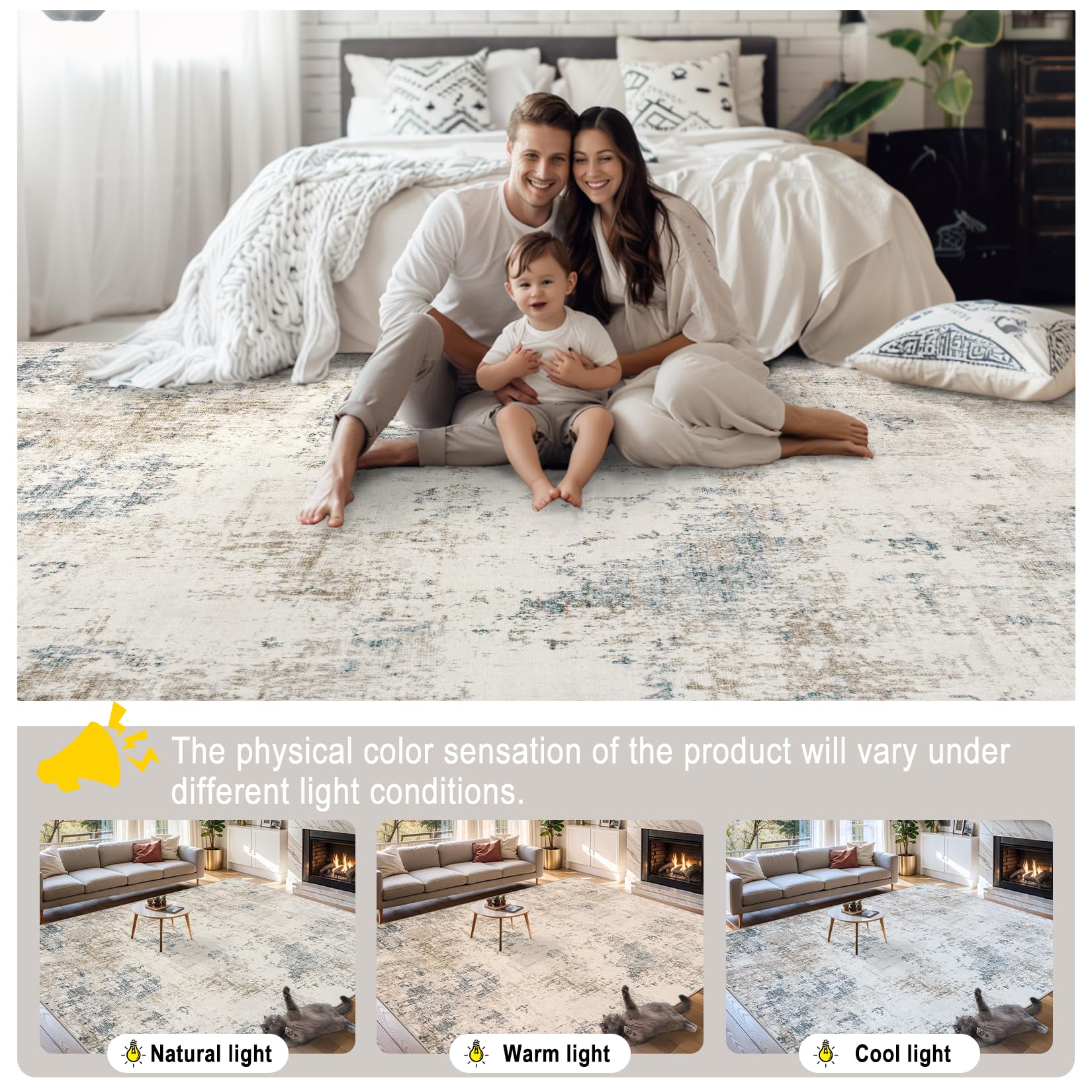 PLHXFR reinforced edge-stitched rug resists shedding and maintains shape.