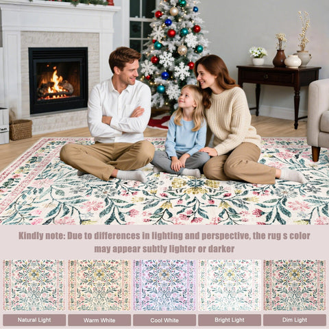 PLHXFR skin-friendly rug safe for kids and pets