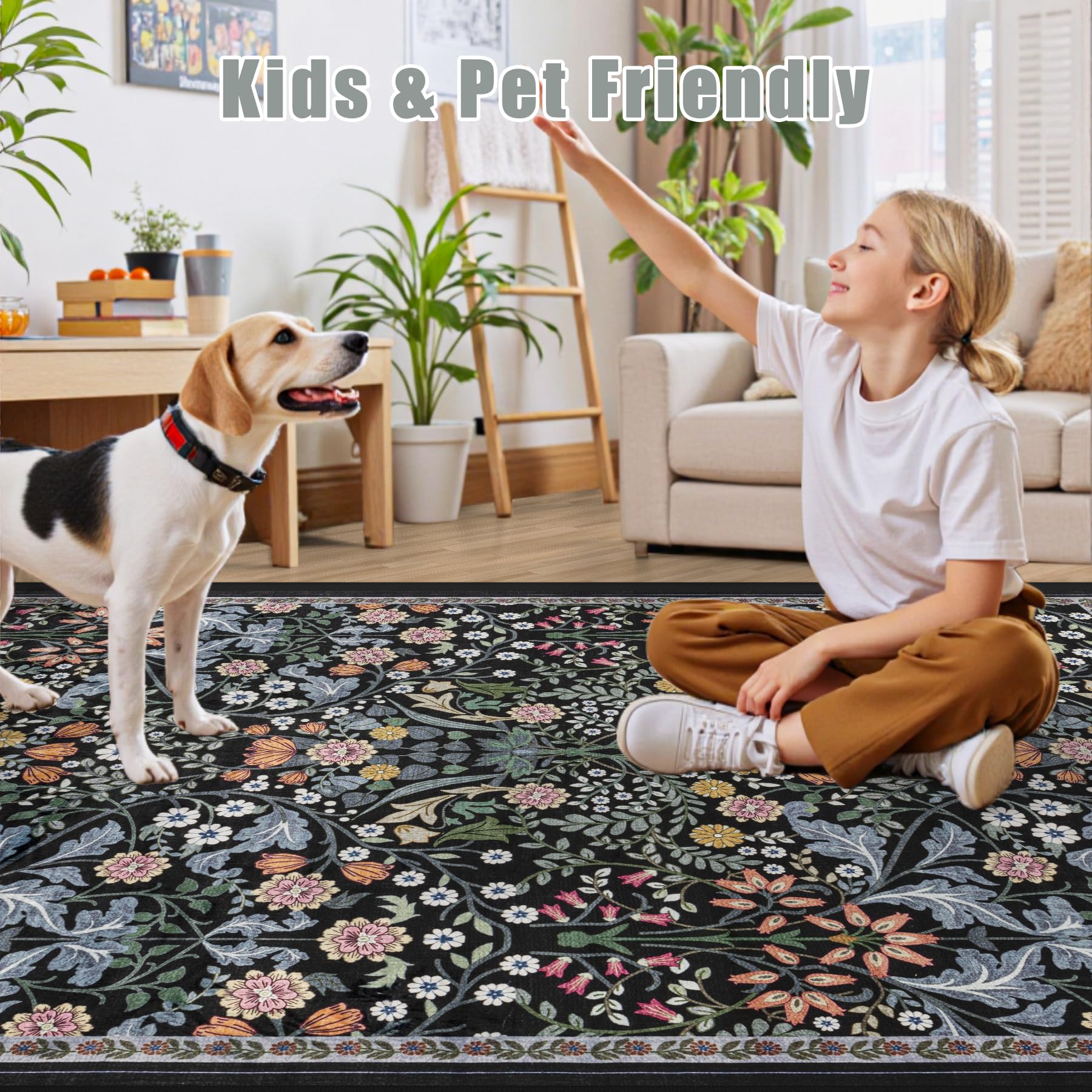 PLHXFR dark black base complements varied decor styles and spaces.