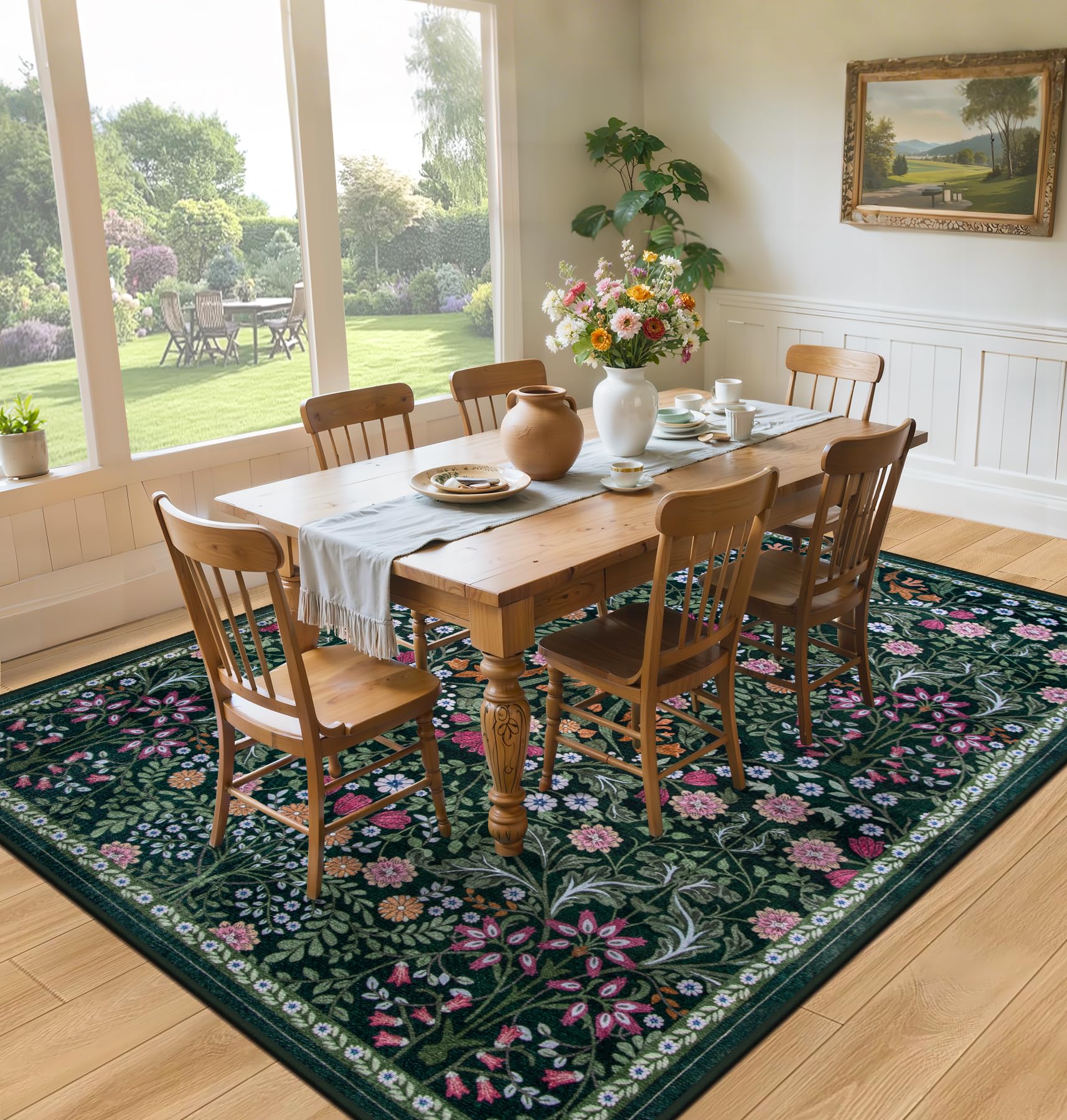 PLHXFR non-slip backing helps prevent slips on hard floors