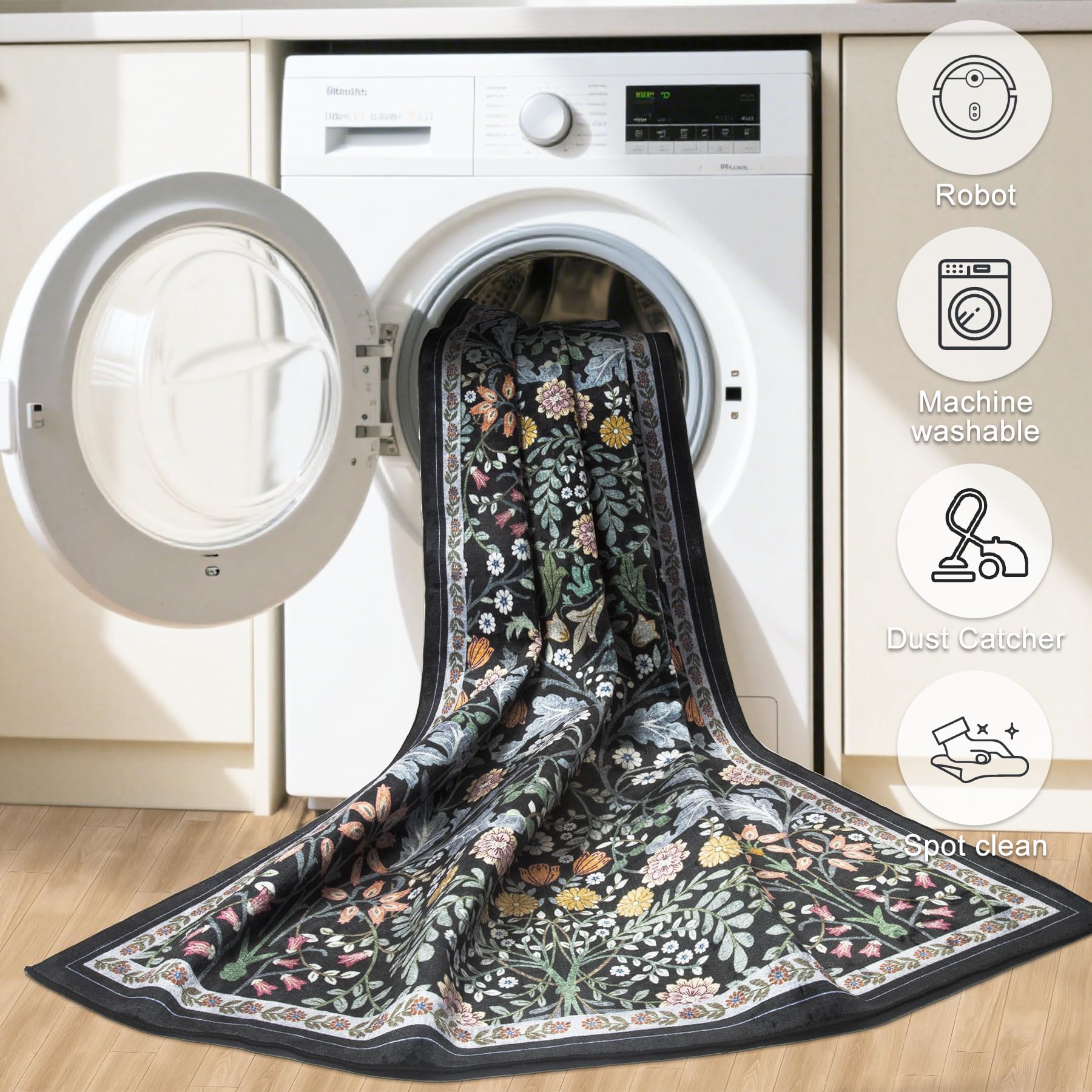 PLHXFR skin-friendly rug is gentle for kids and pets