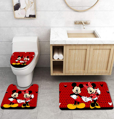 PLMZUOK toilet lid cover complements curtain set with cohesive look