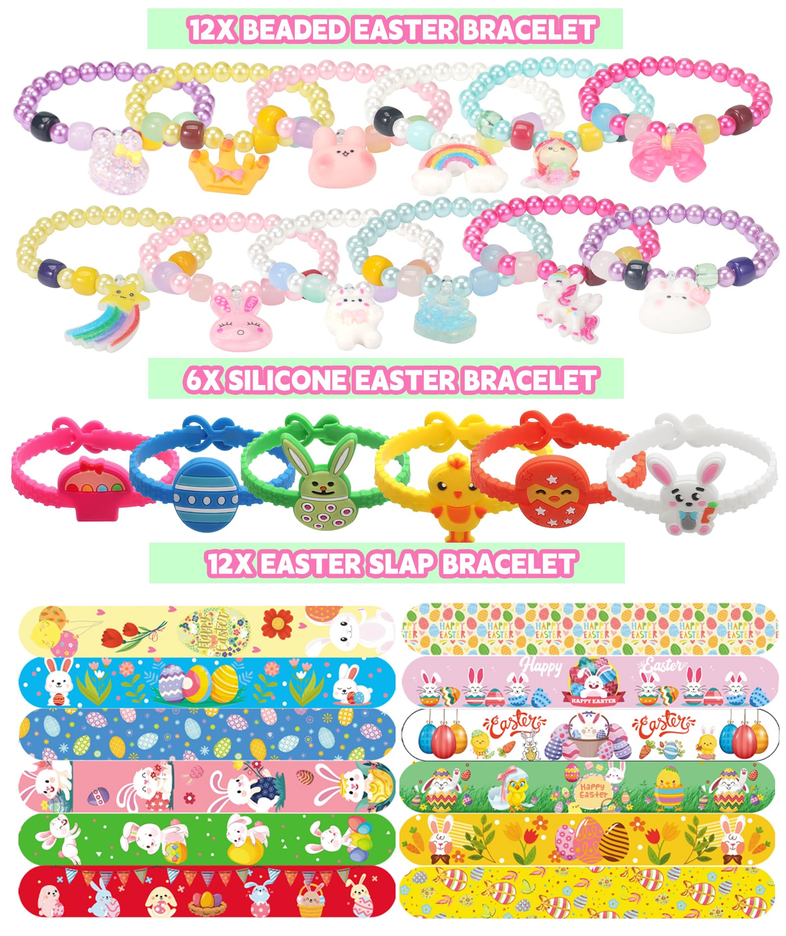 PLOUGVI rainbow fillers fit easily into prefilled eggs