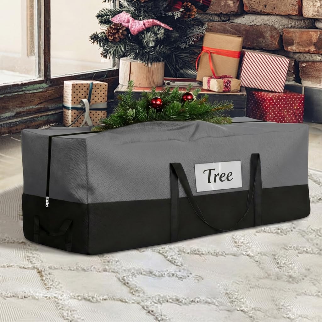 PLTCAT Christmas tree storage bag front view protects large artificial trees.