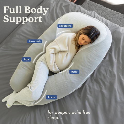 Plufl Hugl washable cover in packaging emphasis on easy care.