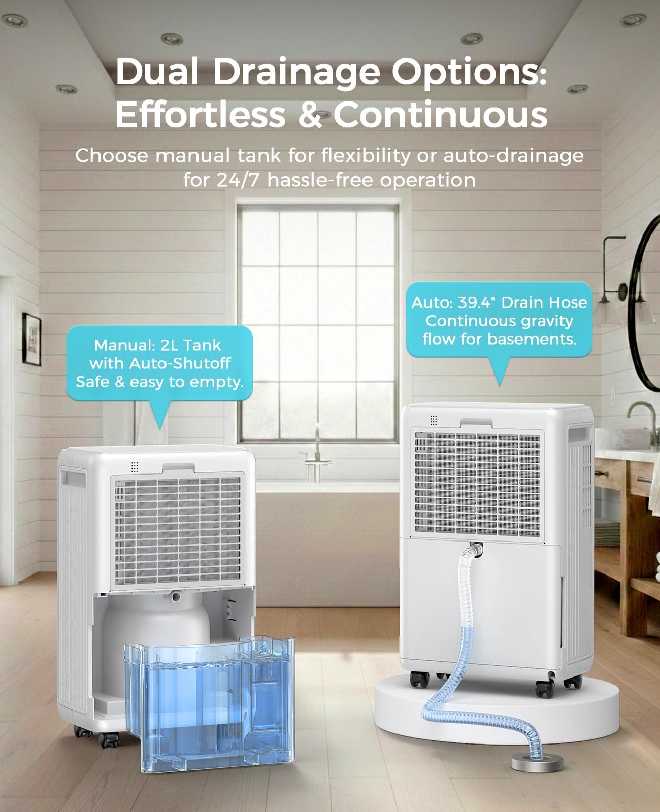 PLUSCENT quiet compressor provides low-noise operation for bedrooms