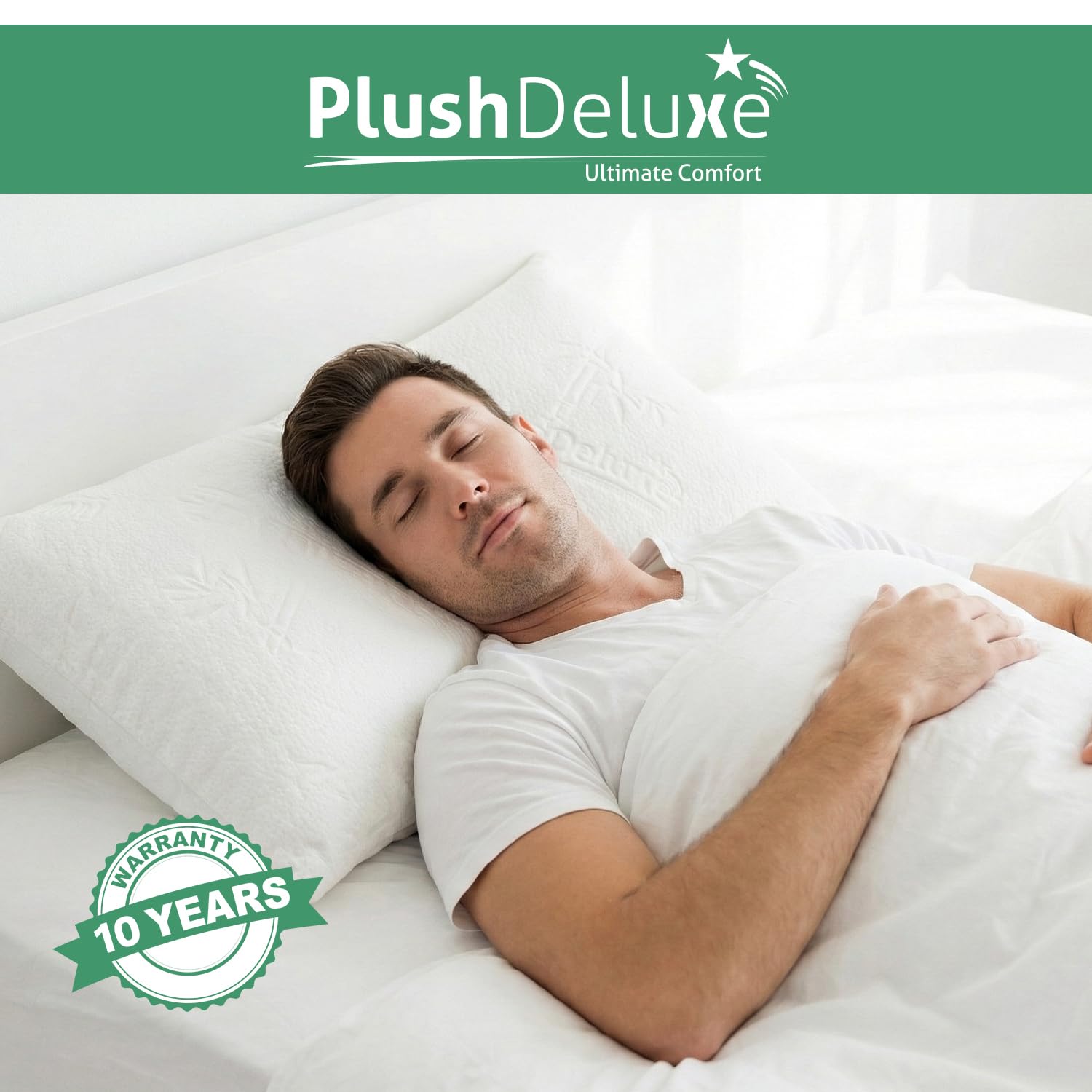 PlushDeluxe 2-pack pillow covers for versatile daily protection