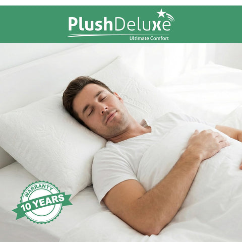 PlushDeluxe 2-pack pillow covers for versatile daily protection