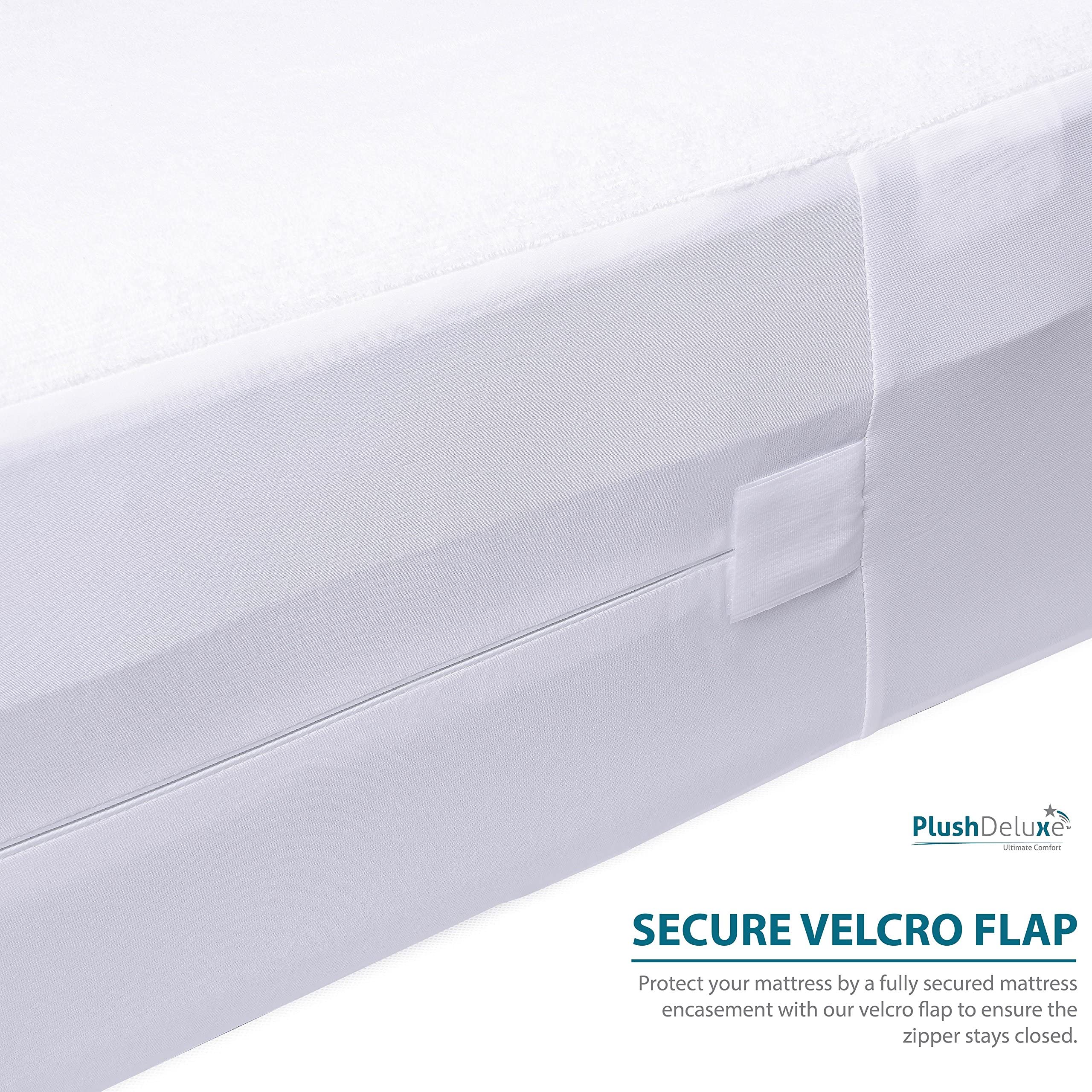 PlushDeluxe Twin-XL dorm-size protector ideal for college dorms.