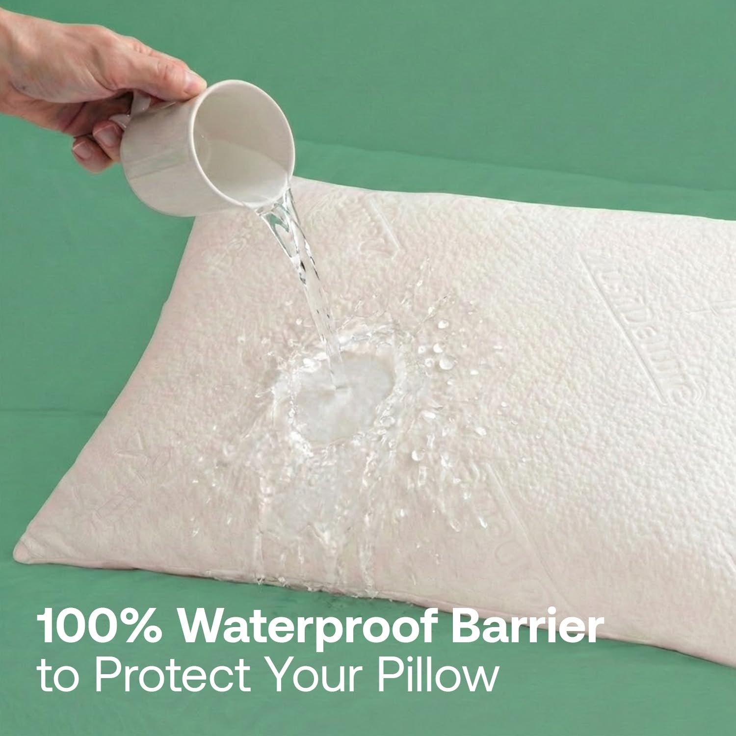 PlushDeluxe zipper closure provides a secure, neat fit for standard pillows
