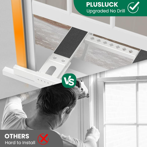 Plusluck packaging includes tools and bubble level for quick assembly