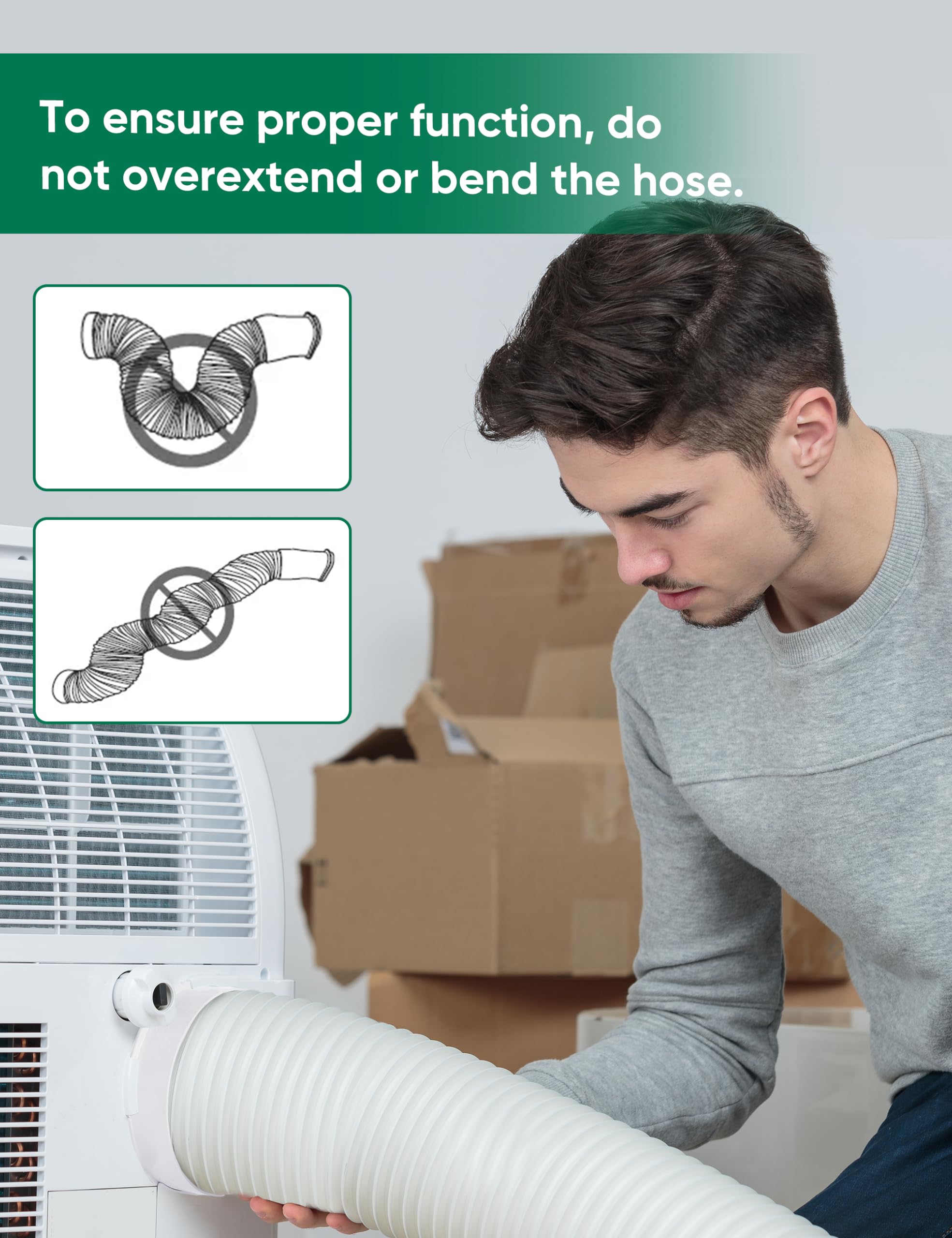 Plusluck anti-clockwise thread design fits common portable AC connectors.