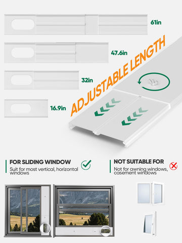 Plusluck heavy-duty PVC vent kit resists heat and squeezing for durable performance.