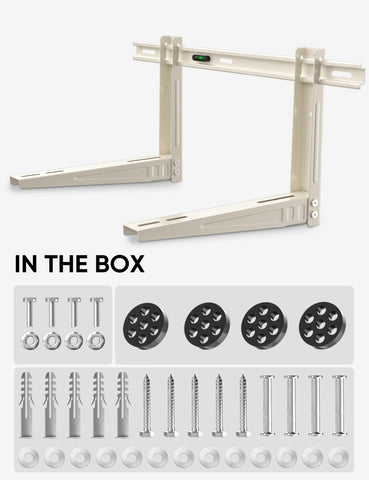 Plusluck wall mount bracket with weatherproof coating for long outdoor life.