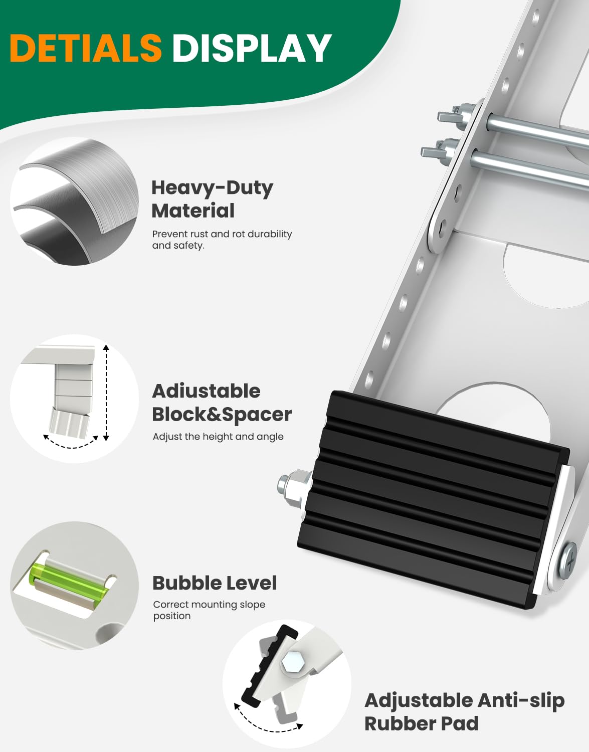Plusluck supports 5000–12000 BTU units securely.