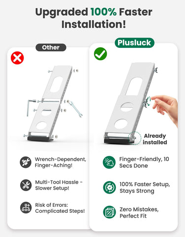 Plusluck epoxy finish shields against weather and corrosion.