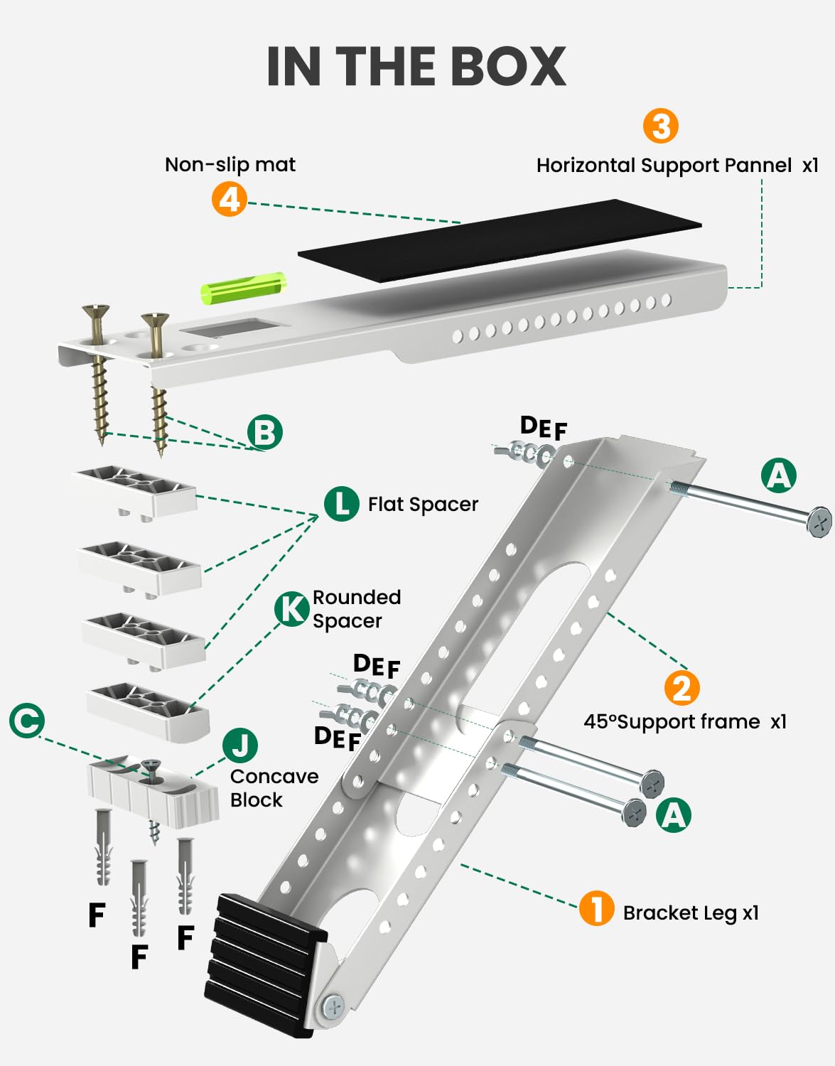 Plusluck compatible with brick, cement, and wood sills.