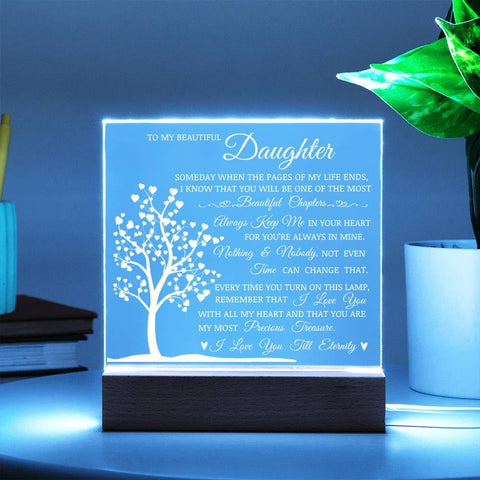 PLUZRLUV plaque displayed in a bright living room for gifting appeal
