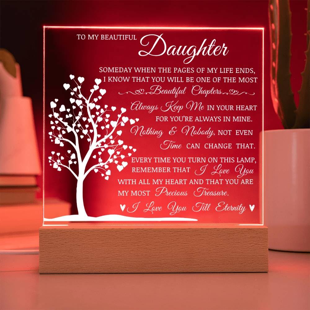 PLUZRLUV LED wooden base option adds ambient light to display