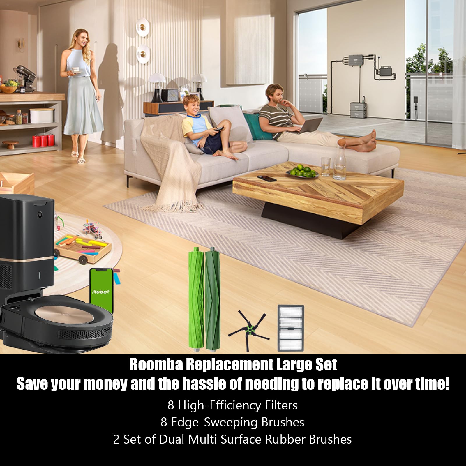 Pmosata replacement kit for Roomba s9 improves maintenance.