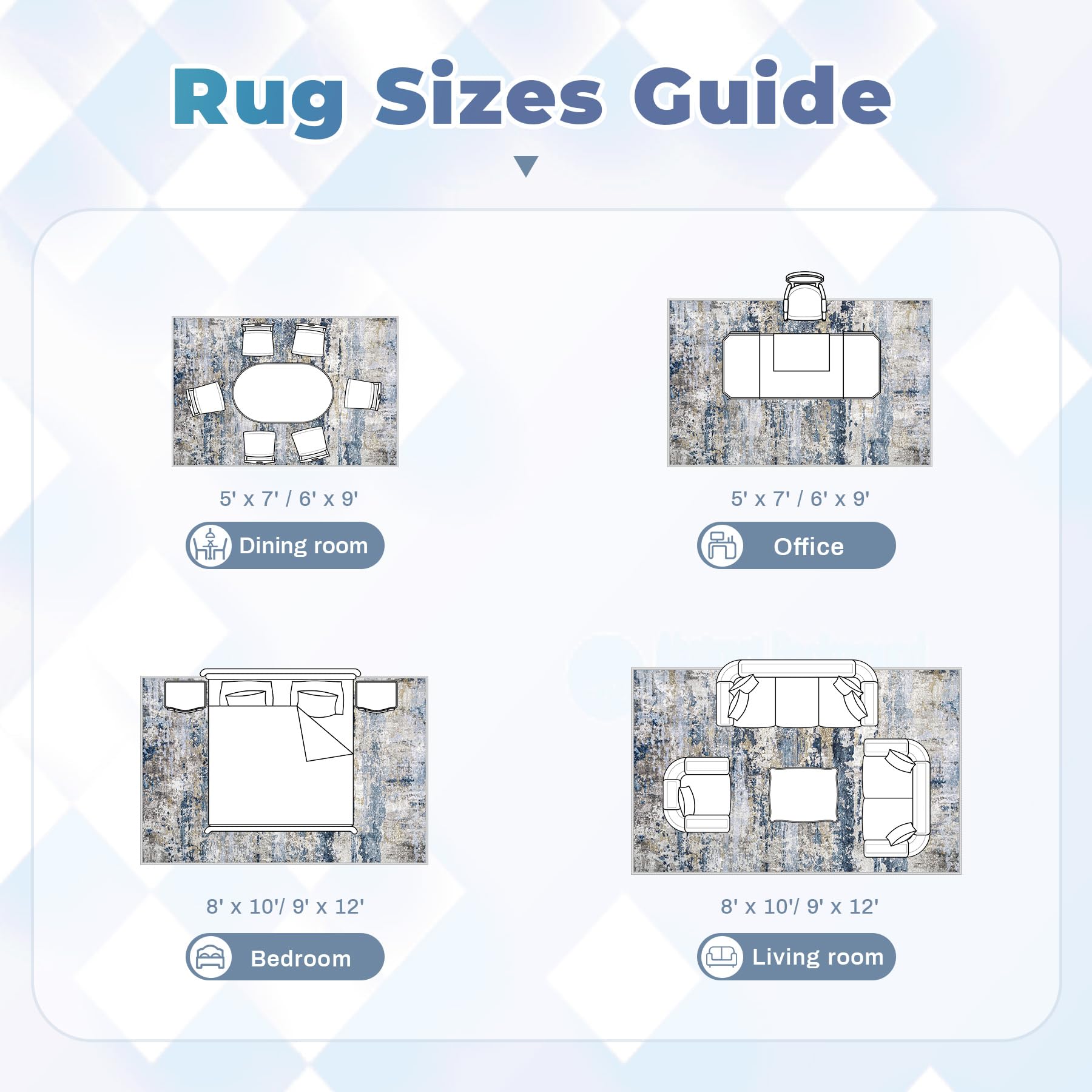 pmtsns area rug 8x10 durable fabric for busy homes