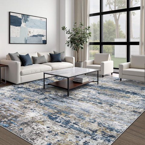 pmtsns area rug 8x10 modern abstract pattern complements decor