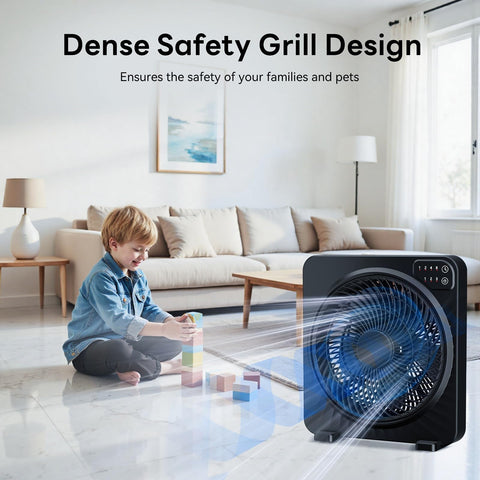 PNTCK 13-inch quiet desk fan rotatable grille enables directional airflow