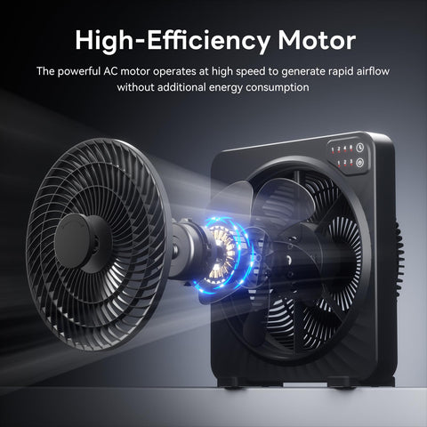 PNTCK 13-inch quiet desk fan top-control offers easy touch adjustments