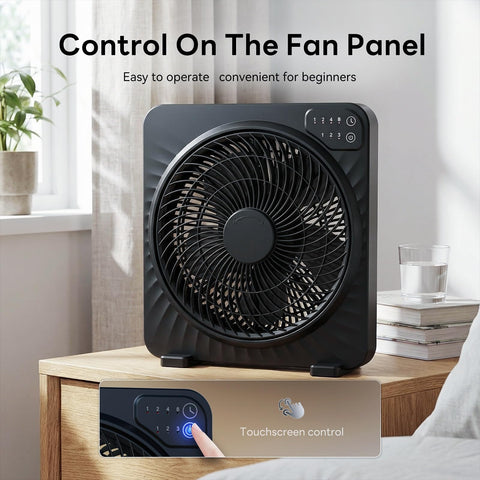 PNTCK 13-inch quiet desk fan wingless design emphasizes kid-friendly safety