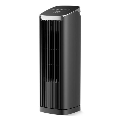 PNTCK fan bedroom 13inch front view highlights compact cooling for small rooms.