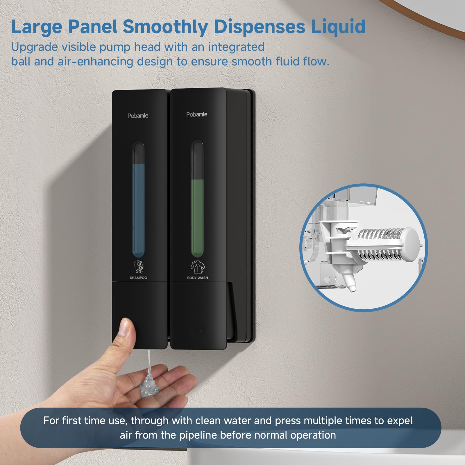 POBAMLE top-locking mechanism helps prevent spills and tampering.