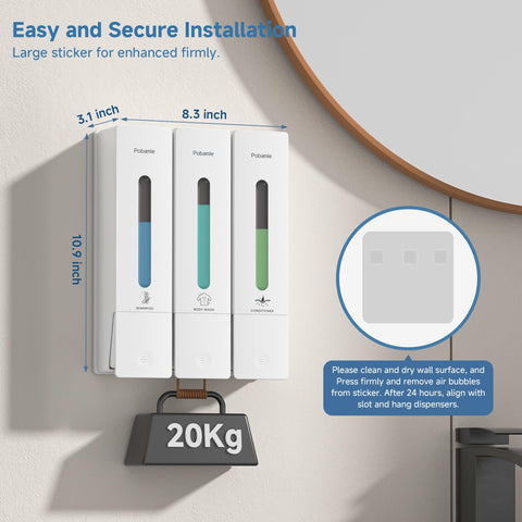 POBAMLE transparent level windows let you check liquid levels at a glance