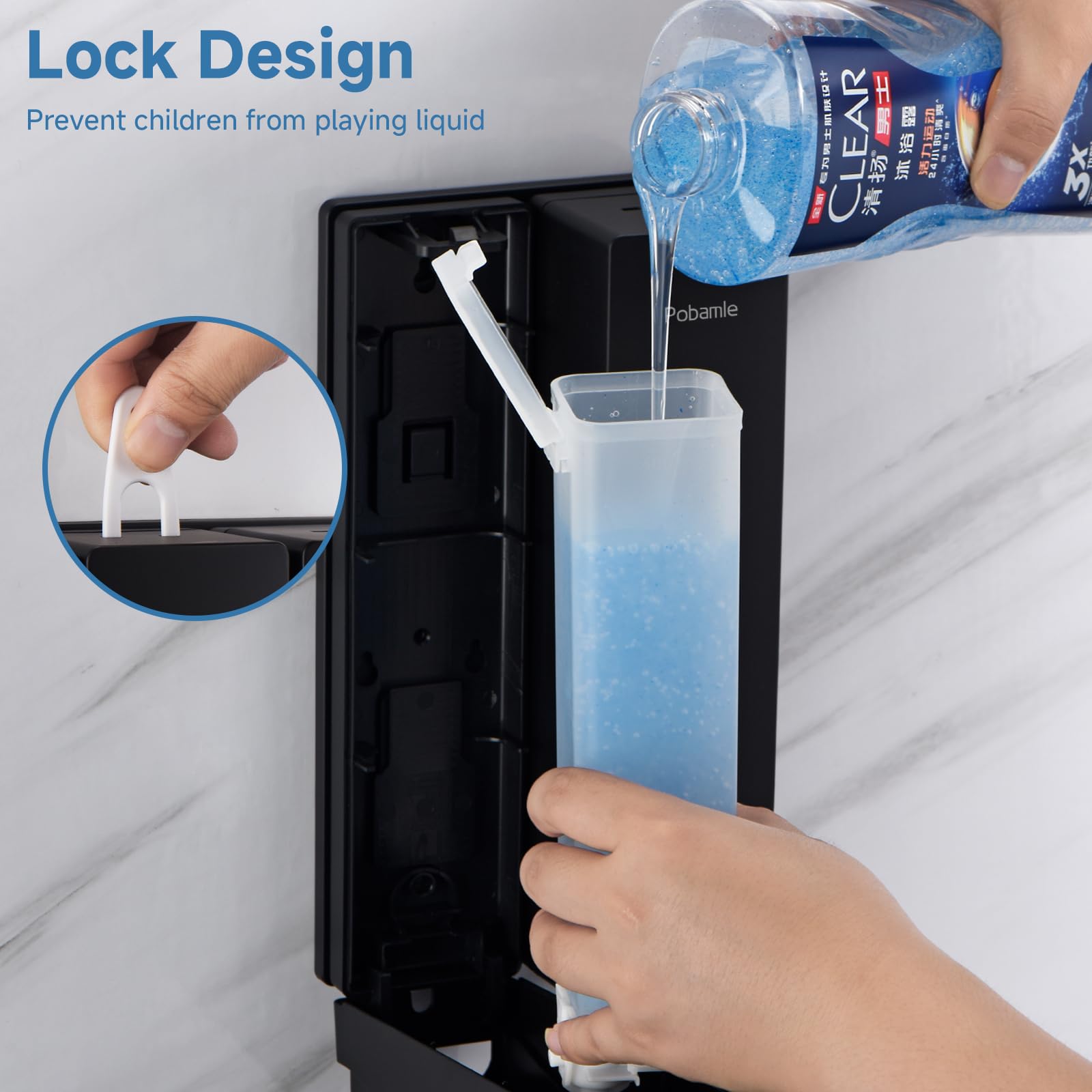 POBAMLE transparent windows let you check liquid levels at a glance.