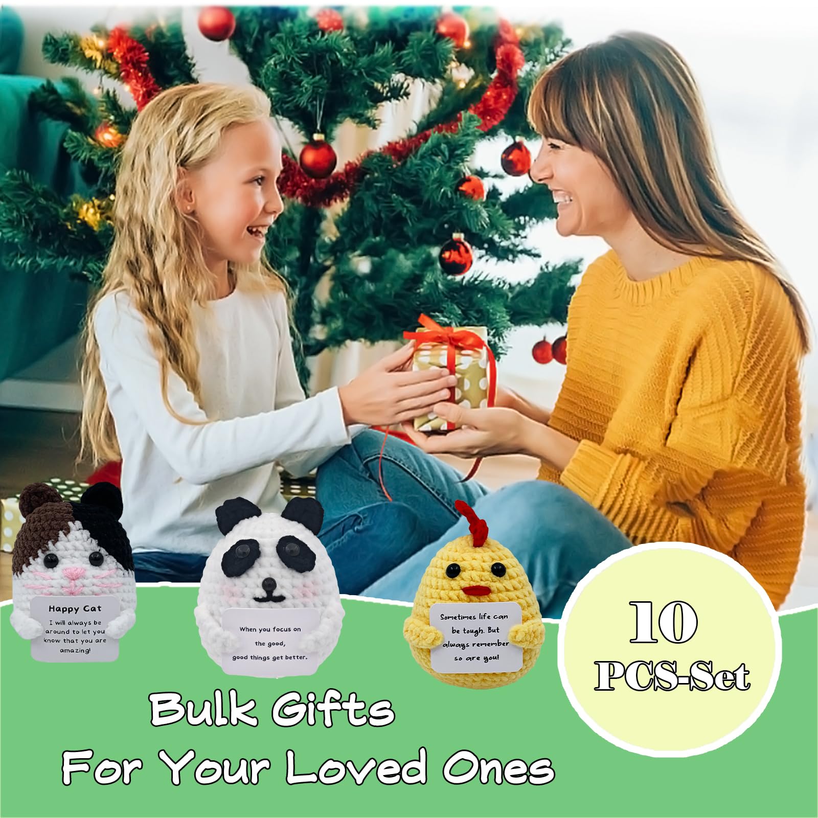 PoccroToys crochet bear plush, soft friend for kids and adults.