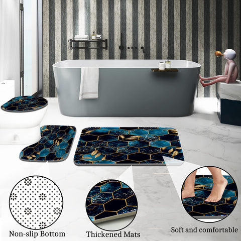 Poedist toilet lid cover mat fits standard sizes and stabilizes the seat