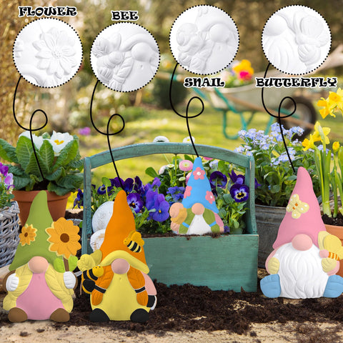 Poen gnome statues displayed in garden or desk.