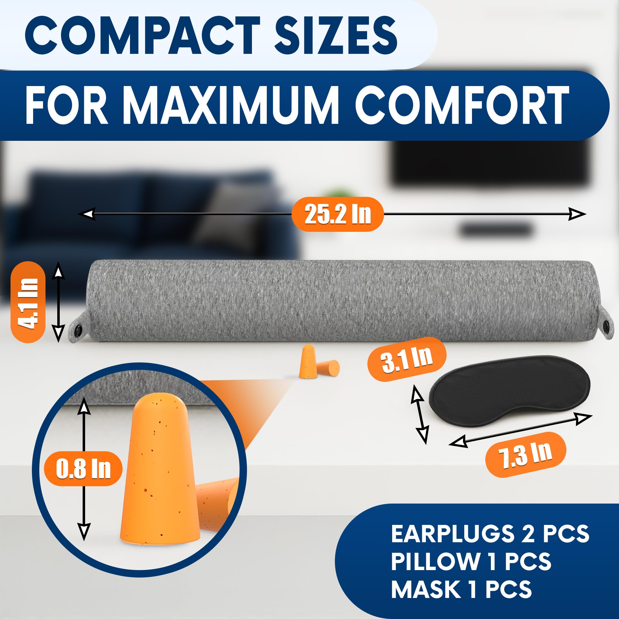 Point2Points memory foam neck pillow twist adjustment demonstrates customizable comfort for different seating.