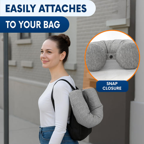 Point2Points memory foam neck pillow washability keeps the velvet cover clean and fresh.
