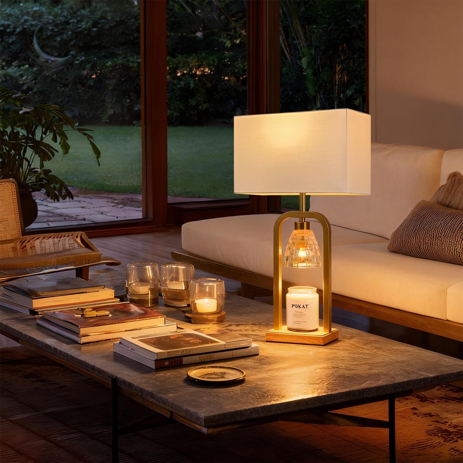 PoKat anti-slip base keeps the lamp steady on tables
