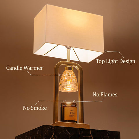 PoKat candle warmer top-light mode safely melting scented wax