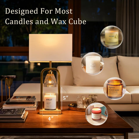 PoKat warmer fits jar candles up to 5 inches tall