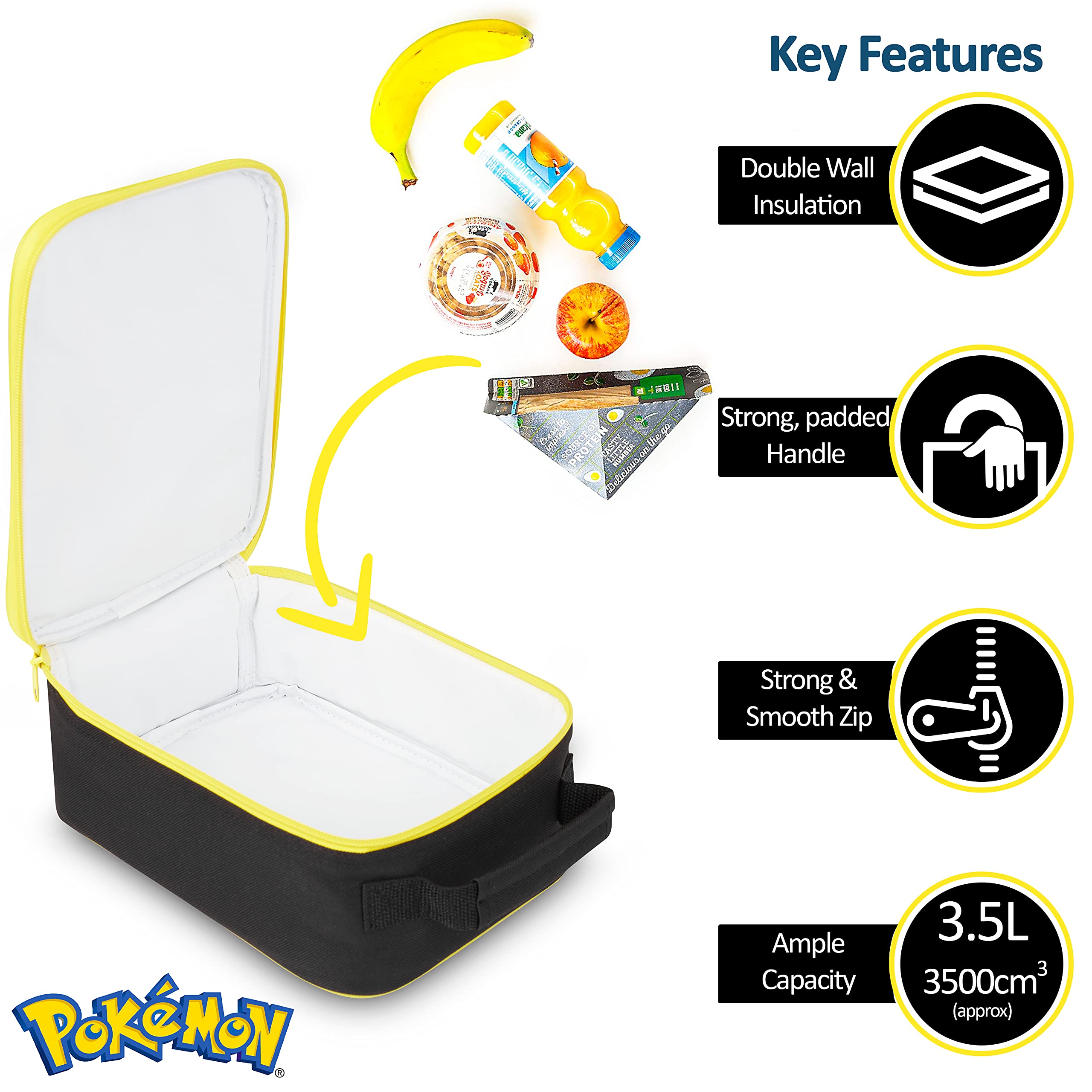Pokémon lunch bag insulated lining keeps meals fresh