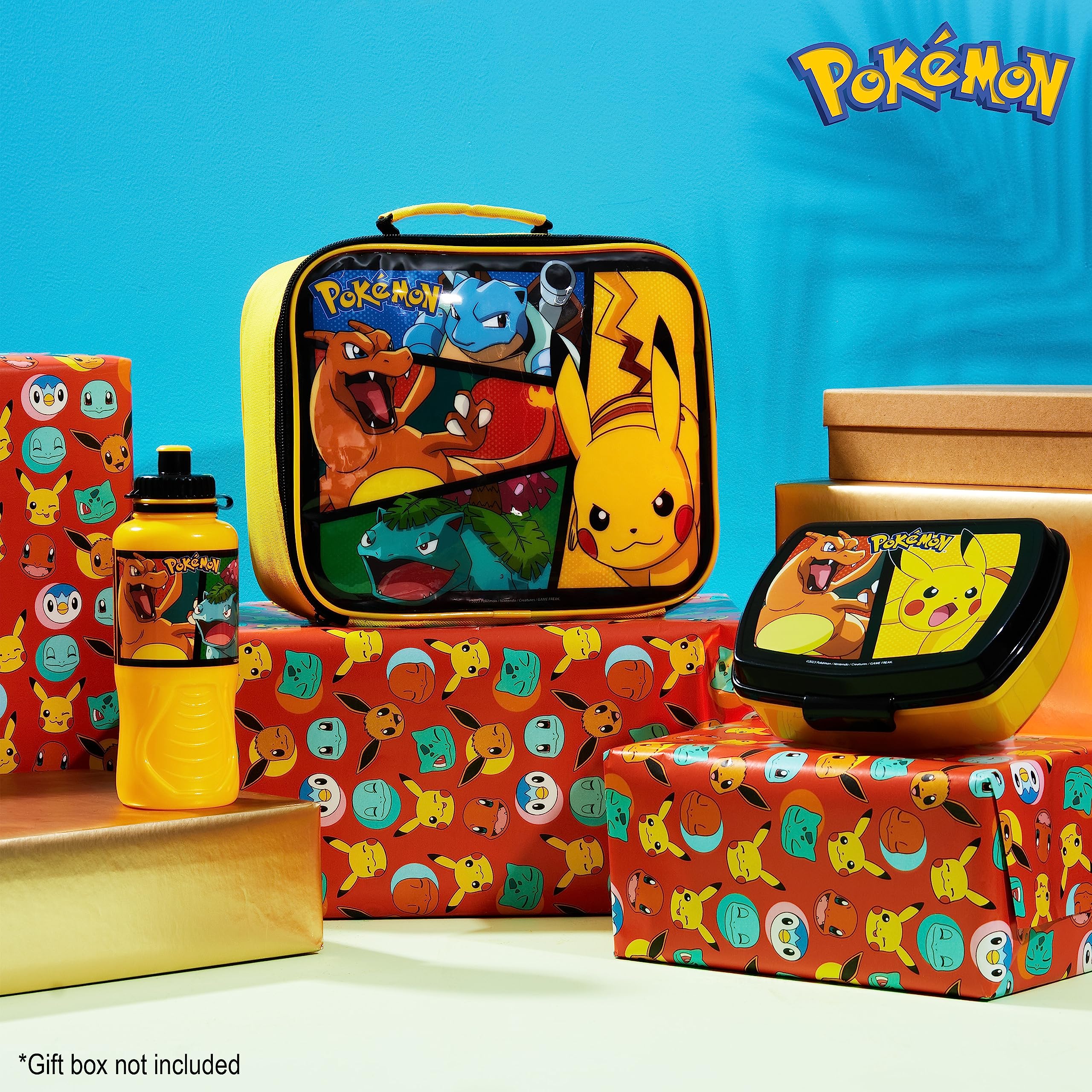 Pokemon lunch box with sturdy design for daily kid meals