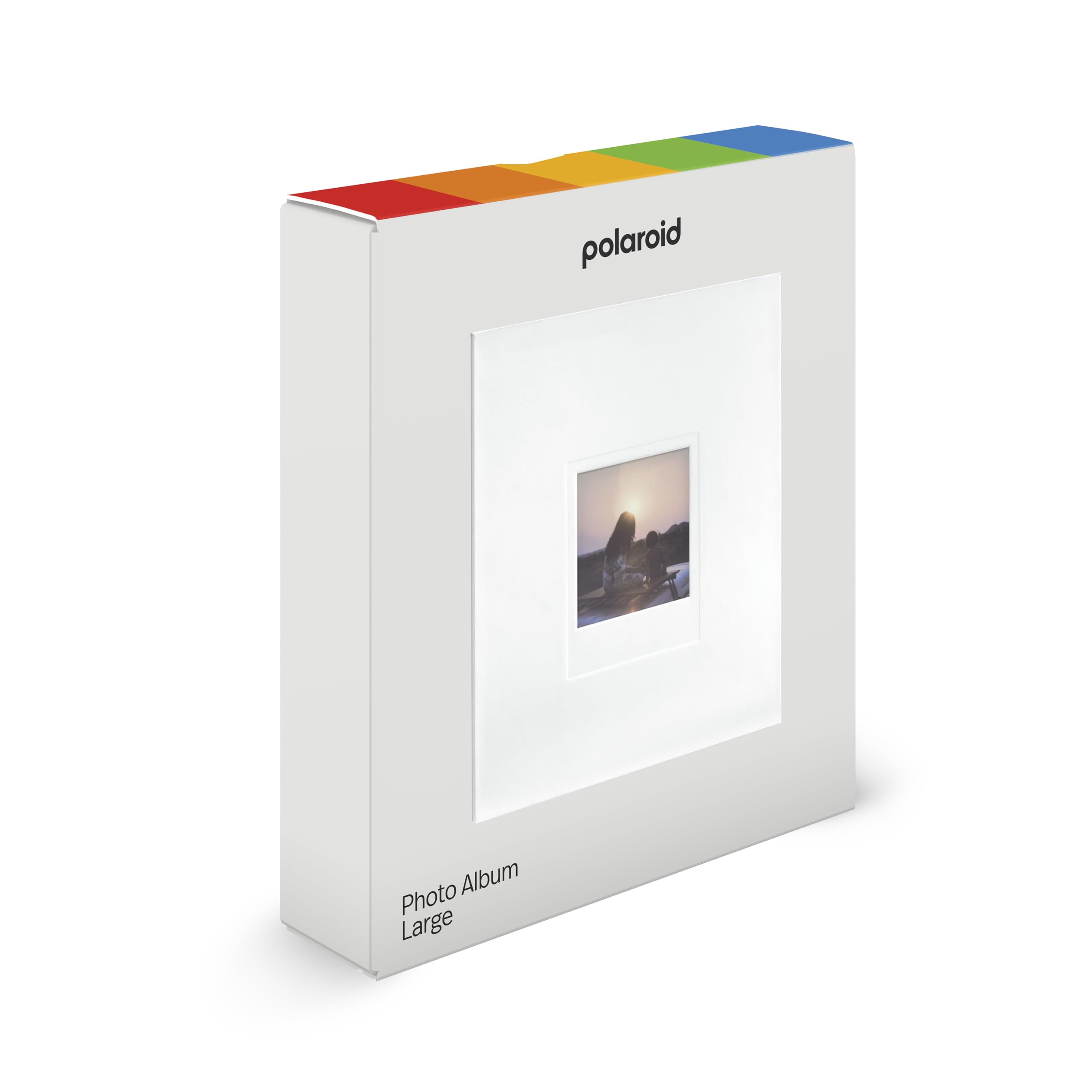 Polaroid Photo Album sturdy cardboard and plastic construction supports everyday display.