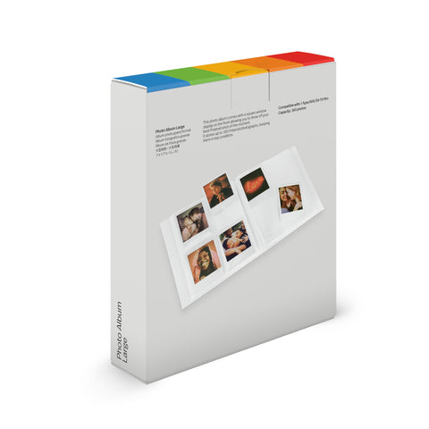 Polaroid Photo Album compact size fits shelves or coffee tables with style.