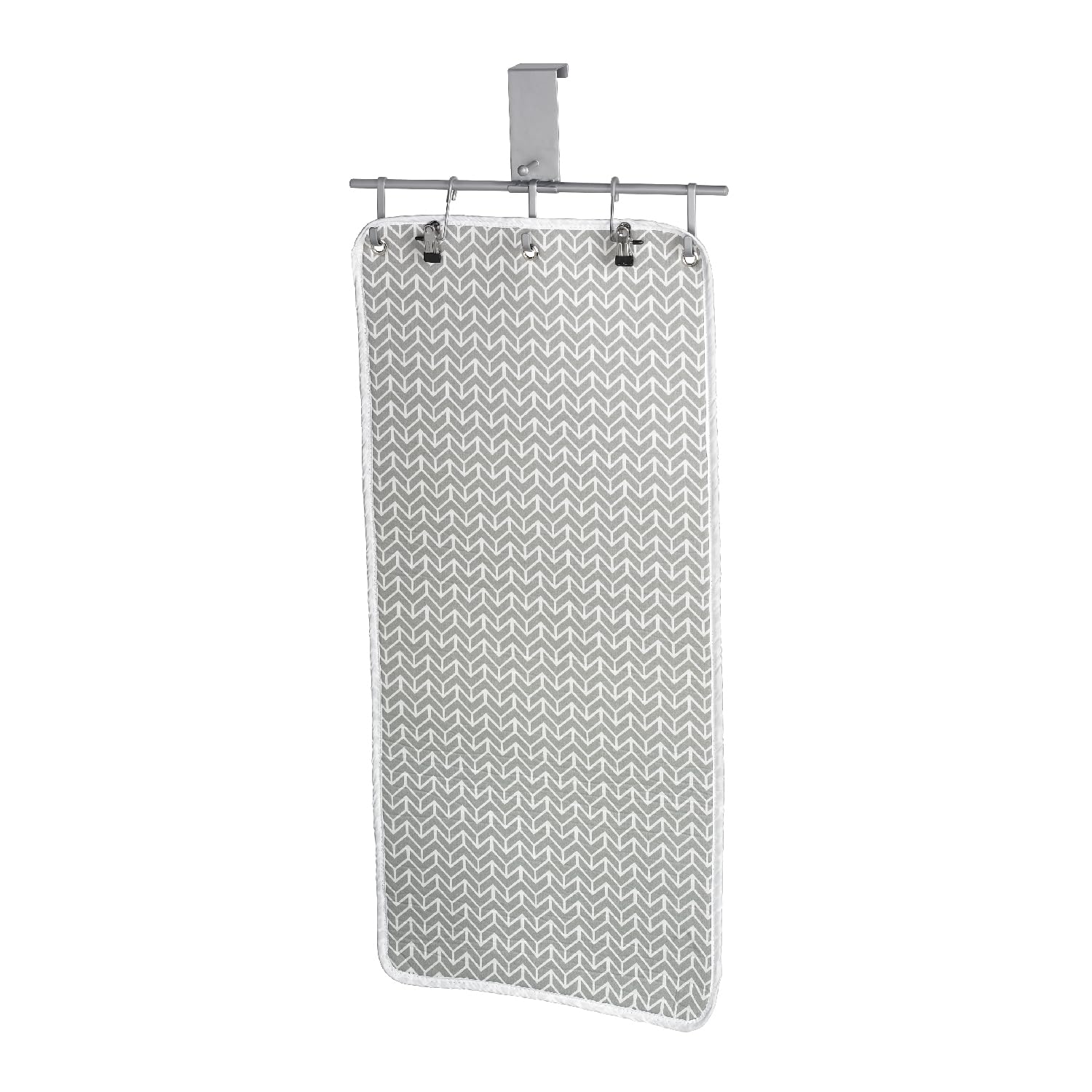 Polder Over-the-Door Steaming Station cover close-up with water-repellent cotton layer for surface protection.